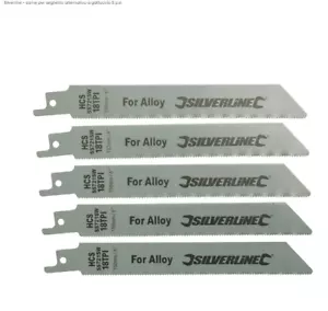 Silverline 5 Lame per seghetto alternativo a gattuccio - Foto 1 di 3