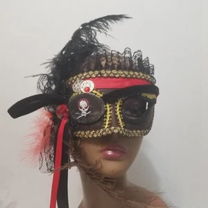 Mardi Gras Pirate Half Mask Carnival Masquerade Party Mask - Picture 1 of 5