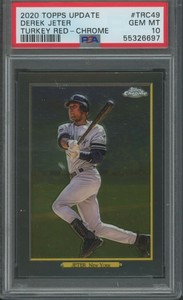 Derek Jeter 2020 Topps Update Turkey Red - CHROME #TRC49 PSA 10