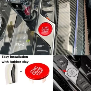 For BMW F40 i4 G20 Z4 G29 F44 X5 G05 X6 G06 Red Car Start Button Cover Replace M - Afbeelding 1 van 16