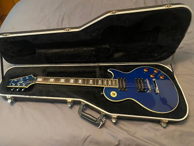 ARIA PRO II PE-DLX Electric Guitar Sapphire Blue W/Chainsaw Case 🇺🇸 USA Seller - Image 1 of 4