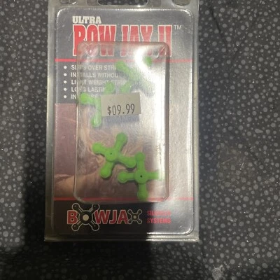 Bowjax Ultra Bow Jax Two String Silencer Green 4 Pack - Image 1 of 2