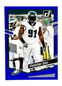 2023 Donruss Press Proof Blue #241 Fletcher Cox Philadelphia Eagles - Picture 1 of 2