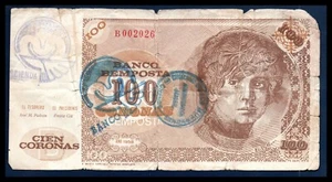 Bemposta ( Portugal ) VG Note 100 Coronas 1958 (Rare) Very Good "Private Issue" - Picture 1 of 2