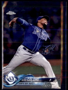 2018 Topps Chrome Alex Colome Tampa Bay Rays #30 4 Card Lot - Picture 1 of 2