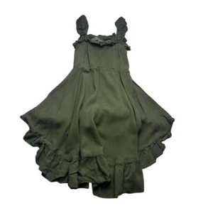 Mia Joy Joyfolie Olive Green Tiered Ruffle Dress Size 4 - Picture 1 of 5