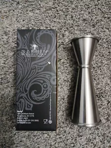 Barfly Japanese Style Double Cocktail Jigger Stainless Steel 1oz-2oz New - Picture 1 of 18
