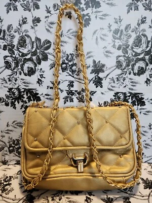 Saddle River 金色铆钉绗缝小号单肩包 — 第 1/4 张图片