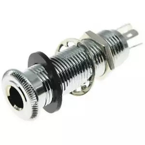 Stereo Barrel Jack Chrome - Picture 1 of 1