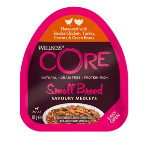 WELLNESS CORE Savoury Medleys Chicken, Turkey, Carrots & Green Beans Wet Small D - Picture 1 of 3