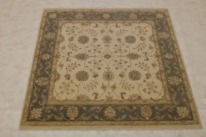 6'1" x 6'1" ft. Khotan Vegetable Dye Hand Knotted Wool Traditional Square Rug - Picture 1 of 9