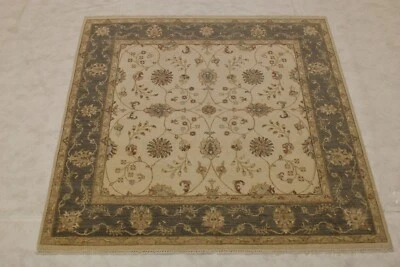 6'1" x 6'1" ft. Khotan Vegetable Dye Hand Knotted Wool Traditional Square Rug - Image 1 of 4