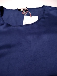 LA FEE MARABOUTEE Damen Bluse 100% Viskose Gr. 42 royalblau Neu mit Etikett Made Italy - Bild 1 von 5