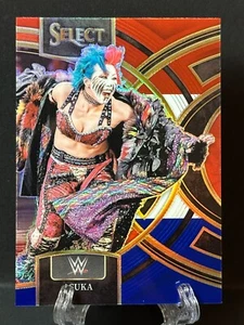 2024 Asuka Panini Select WWE Silver Red Blue Parallel Premier Level - Picture 1 of 2