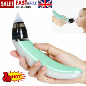 Electric Baby Silicone Nasal Aspirator Vacuum Sucker Nose Mucus Snot Cleaner UK - Picture 1 of 12