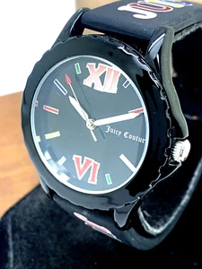 Juicy By Juicy Couture Women's Watch JC/1003 Quartz Black Dial Rubber Band 38mm - Picture 1 of 12