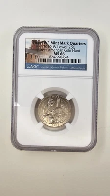 2019 W LOWELL NGC Certified MS66 Quarter  #301 - Image 1 of 2