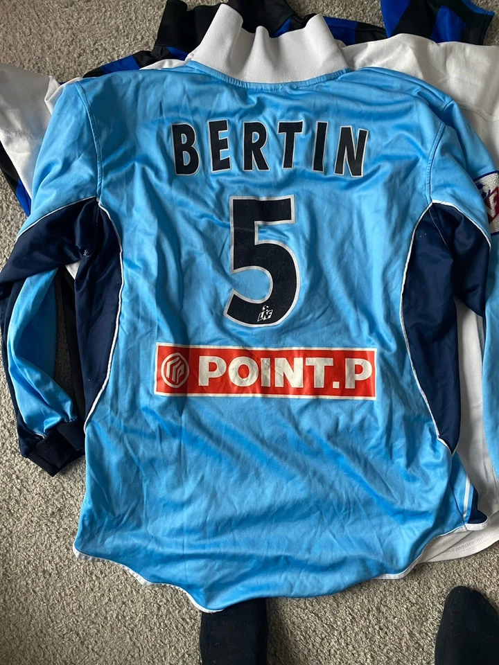 Maillot De Football - Racing Club de Strasbourg - Porté par Teddy Bertin - Photo 1/2