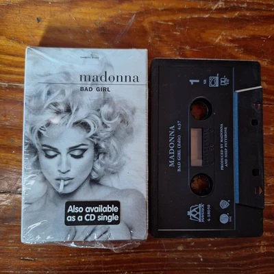 Vintage Madonna Cassette Single Bad Girl Fever Pop Rock 1993 Maverick Sire - Image 1 of 4