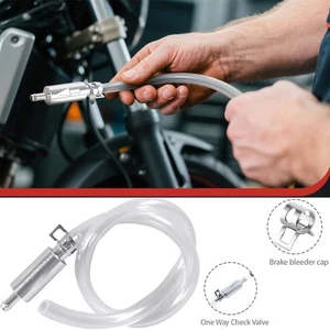 Brake Bleeder Hose - One Way Check Valve Tube Bleeding Tool Kit for CarMotorcyle - Picture 1 of 20