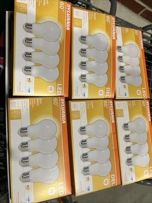 24 SYLVANIA LED A19 Light Bulbs 60W Equivalent Efficient 8.5W Medium Soft White - Image 1 of 4