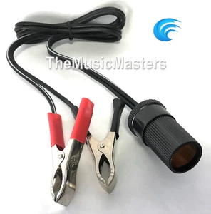 12V Battery Lighter Plug Socket Clip-On 3ft Car Boat Power Outlet Adapter VWLTW - Picture 1 of 3