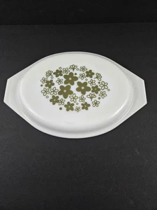 Vintage Pyrex Crazy Daisy Spring Blossom Replacement Lid ONLY #945-C Oval Glass - Picture 1 of 5