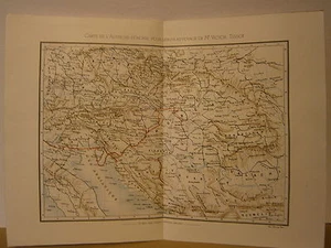Carte 19° Autriche Hongrie Hongrie Hongrois Magyarország Magyar - Imagen 1 de 1