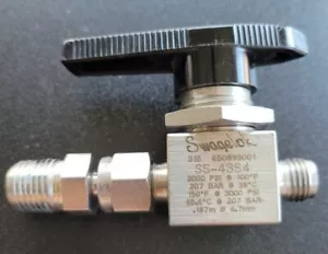 Válvula de bola de acero inoxidable Swagelok SS-43S4 - Imagen 1 de 4