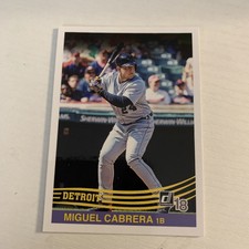 2018 Panini Donruss - Retro 1984 #237 Miguel Cabrera Detroit Tigers