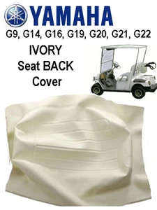 Yamaha G9-G22 Golf Cart IVORY Seat BACK Cover JG5-K841G-09 (Free Shipping) - Picture 1 of 2