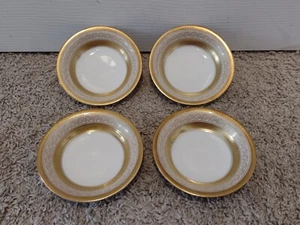 Rare Rosenthal 5321 Gold Encrusted Sauce Dessert Bowl 5" Set 4 Plossberg Germany - Picture 1 of 6