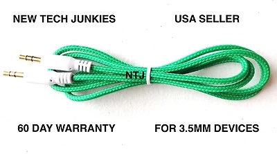 Cable auxiliar de audio estéreo macho de 3,5 mm para iPod mp3 coche iPhone 4s 5c 6 plus Foto 1 de 2