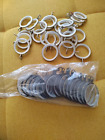 Silver And Black Curtain Rings 44 Pieces