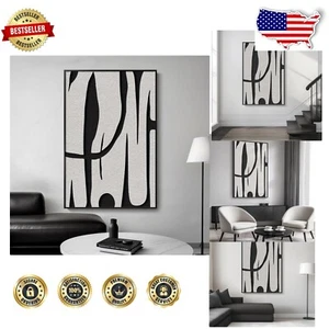 Modern 40x60 Abstract Lines Wall Art – Minimalist Canvas Decor for Living Rooms - Picture 1 of 9