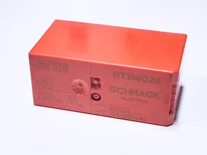 RT114024 1-1393239-3 TE Schrack Power Relay 24V DC SPDT 12A 5-Pin 3.5mm - Picture 1 of 4
