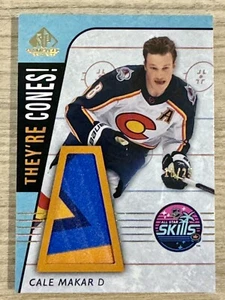2023-24 UD SP Game Used CALE MAKAR 🔥All-Star They're Cones🔥 #d 10/25 Colorado - Picture 1 of 4