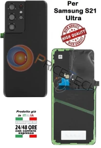 BACK COVER + VETRO SCOCCA POSTERIORE RETRO PER SAMSUNG GALAXY S21 ULTRA 5G G998B - Foto 1 di 1