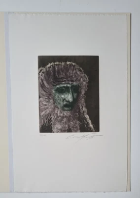 Ernst Fuchs nummeriert handsigniert Radierung "Die Rede des toten Christus.. - Bild 1 von 2