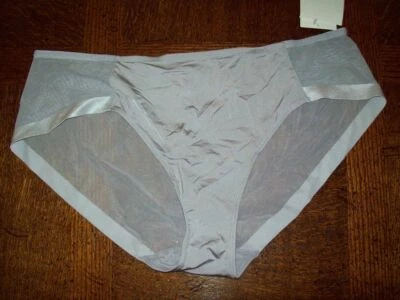 NUEVO CON ETIQUETAS BRAGAS DE BIKINI LE MYSTERE INFINITE EDGE NYLON SPANDEX 6124 GRIS HUMO L Foto 1 de 2