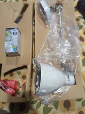 WEST ELM Sconce  One NIB. Modern Industrial Style. White for Bedroom  or Study