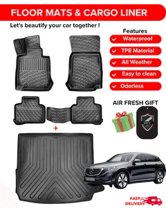 Car Floor Mats Liners for 2019-2024 Mercedes-Benz EQC 3D Full Set All Weather - Bild 1 von 20