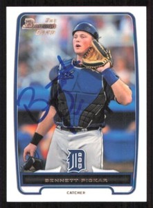 BENNETT PICKAR Autograph Baseball card auto DETROIT TIGERS