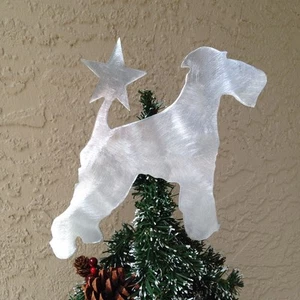 Airedale, Topper per Albero per Cani, Decorazione Natalizia, Alluminio - Foto 1 di 3