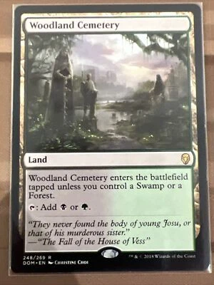 Woodland Cemetery Dominaria 248/269 Regular Rare Magic The Gathering MTG NM - Image 1 of 4