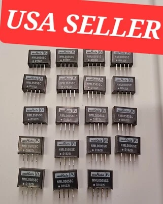 Lote de 19 convertidores de CC aislados NML0505SC 5v 2w 4pin 1 salida 811-1554-5-ND Murata Foto 1 de 4