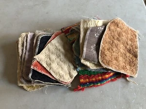 26 Vintage Miniature Sample Dover Rugs Material Dollhouse Size - Picture 1 of 9