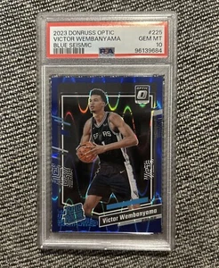 Donruss Optic Victor Wembanyama 2023 azul sísmico/249 PSA 10 #225 - Imagen 1 de 2