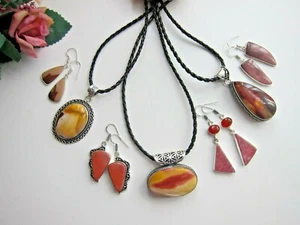 Multicolour Mookalite Gems Silver Necklace, Pendant Bangle or Earrings. - Picture 1 of 148