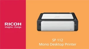 Ricoh SP112 Mono Laser USB Printer W/ Bonus Compatible - Picture 1 of 4